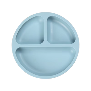 Plato de Silicona Ecológico y Colorido para Bebé con Ventosas Fuertes, Plato de Silicona con Ventosa para Bebé - Product Image 1