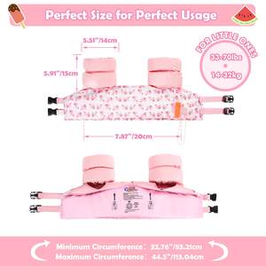 Combinaison flottante pour bébé, <span class=keywords><strong>brassard</strong></span> pour enfants, <span class=keywords><strong>gilet</strong></span> de sauvetage avec double boucle de sécurité - Product Image 2