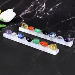Bâton de Sélénite Naturelle en Gros, Bâtonnet de Pierre Gemme Cœur 7 Chakras, Cristal Énergétique de Guérison pour la Décoration Intérieure - Product Image 5