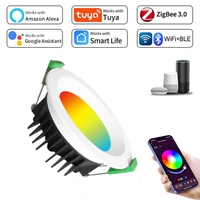 Lumière chaude intelligente 5W 7W 10W plafonnier à LED en aluminium lumière intelligente vers le bas WiFi tuya LED Downlight Australie smart led spot