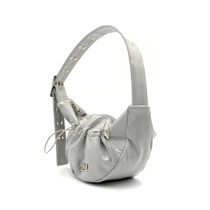 Manufacturer Wholesale Reliable And Durable Wrinkle Design Glam Grey Tote Bag With Adjustable <b>Shoulder</b> <b>Strap</b> For Daily Use - Product Image 1