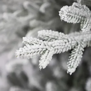 2023 nuevo estilo árbol de Navidad flocado Pvc Pe mixto hogar vacaciones decoración Venta caliente nieve flocado árbol de Navidad - Product Image 2