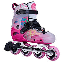En gros Vente Chaude Nouvelle Mode Oem Bleu Réglable 4 Roues Personnalisé Quad Patins à roulettes Pour Enfant