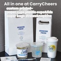 Gobelets en plastique PET de qualité alimentaire 18 oz avec couvercles, logo et couleur personnalisés pour les boissons à base de noix de coco, les magasins d'alimentation et de boissons, les cafés