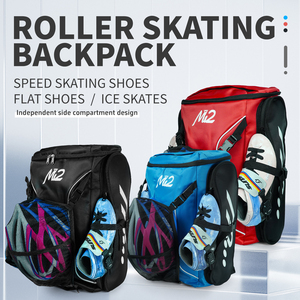 <span class=keywords><strong>Sac</strong></span> à dos grande capacité personnalisable pour patins à roulettes, <span class=keywords><strong>sac</strong></span> <span class=keywords><strong>de</strong></span> rangement double épaule pour patins à roues alignées et chaussures <span class=keywords><strong>de</strong></span> patinage – Offre Spéciale - Product Image 2