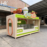 Op maat gemaakt ontwerp moderne milieuvriendelijke duurzame sapkraam buiten drankjes premium fruitsapbar winkel display