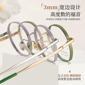 Montures de lunettes en titane 999 4619 148, monture métallique géométrique petite et ronde pour verres correcteurs, origine Danyang - Product Image 4
