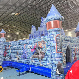 <span class=keywords><strong>Castillo</strong></span> Inflable de Dibujos Animados, Juguetes de <span class=keywords><strong>Frozen</strong></span>, Moonwalk Comercial para Niños - Product Image 3
