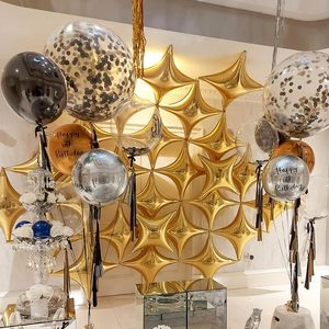10 26 36 Inch Four Pointed Star Shaped Aluminum Foil Balloons for Graduation New Year Birthday Retirement Party Decorations - Product Image 6