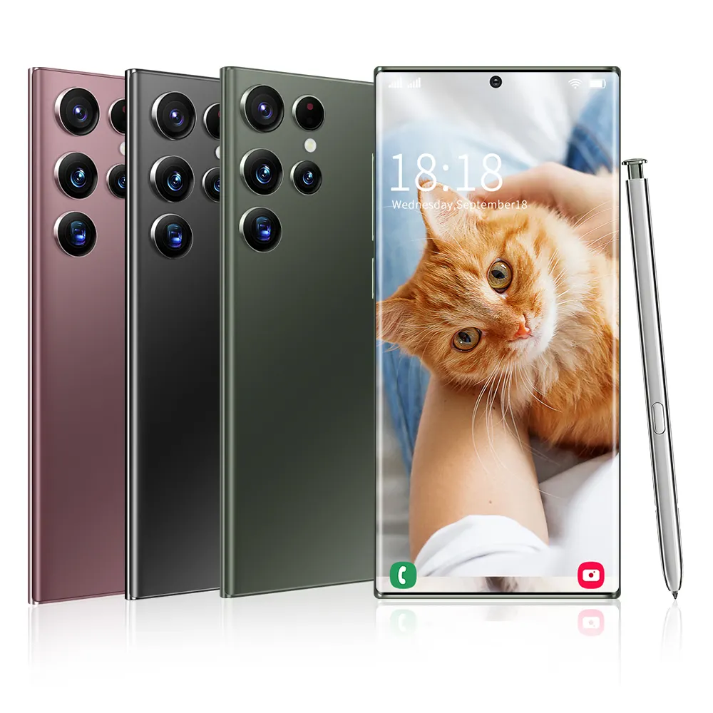 2022 Novo design S23 smartphone ultra robusto de grau 16GB + 512GB Android desbloqueado multifuncional filmes smartphone