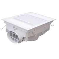 Prix d'usine – Chauffe-salle de bain moderne en plastique à fixation au plafond avec ventilateur d'extraction, lumière et fonction de ventilation, chauffage PTC