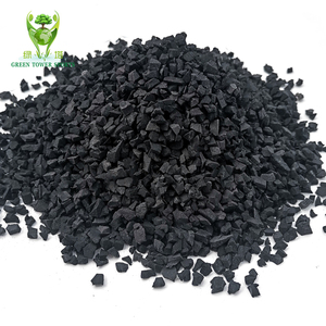 Màu xanh lá cây tháp độ đàn hồi tốt và mạnh mẽ thấm nước đen tái chế SBR hạt cao su cho infill cỏ nhân tạo - Product Image 3