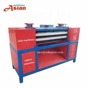 scrap radiator copper pipe separator/radiator Aluminum fins cutting machine/waste air conditioner radiator separating machine