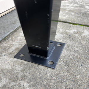 Rail Hand Brievenbus Gras Voor Grond Gegalvaniseerd Basis Metalen Paal Hek Dek Hout 4X4 - Product Image 4