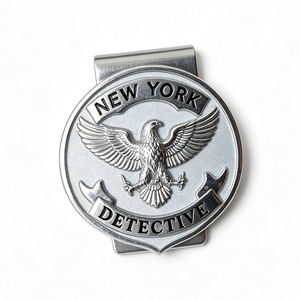 Cartera Personalizada de Aleación de Zinc con Esmalte Suave, Diseño de Águila Detective de Nueva York, con Grabado de Recuerdo para Halloween y el Día Nacional - Product Image 5