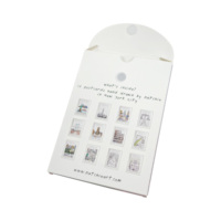 Pochettes carrées personnalisées en papier d'art avec rabat, revêtement UV, gaufrage, pelliculage mat, recyclables, pour emballage cadeau de fête - Vente en gros