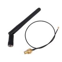 Antenne WiFi 2,4G 3dBi Antenne pliable 2,4 GHz SMA mâle pour routeur sans fil + câble pigtail PCI U.FL IP1 vers SMA femelle 1,13