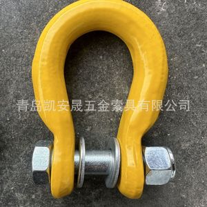 อุปกรณ์ยกของแบบโบว์แช็คเกิลเหล็กอัลลอยด์ Qingdao Kai An Sheng ขนาด 11 มม. พร้อมสกรูคอลลาร์พิน รับน้ำหนัก 1 2 3 5 ตัน ระบบเมตริก 40cr - Product Image 3