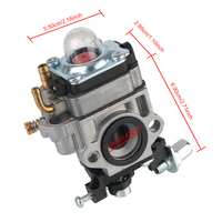 11mm Scooter débroussailleuse carburateur pour 40CC 43CC 49CC 2 temps poche vélo Scooter moto 32F/34F/36F pulvérisateur Machine Carb