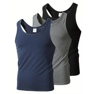 Gilet en tricot à rayures verticales pour homme, nouveau style, motif personnalisable, haut de sport pour homme, haut de sport de plein air pour homme - Product Image 3