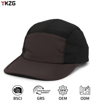 Gorra de Campamento de 5 Paneles con Logotipo Personalizado, Impermeable, Ligera, Ajustable, para Senderismo y Camping de Verano