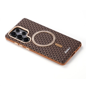 Triangle Pattern Mountain Magnetic Matte Phone <b>Case</b> for Samsung S25 Ultra Business High-end Feel for S24 Plus S23 - Product Image 4