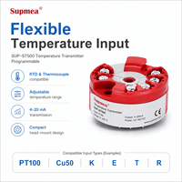 Sensor Suhu Oli Industri SUP-ST500 Head Mount 4-20mA Transmitter untuk Pemantauan Pipa Oli Hidrolik