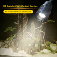Lámpara LED para Acuario de Enfoque Variable, Alta Luminosidad, con Abrazadera de Aleación de Aluminio, Luz Decorativa para Plantas Acuáticas y Peces