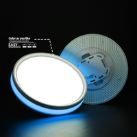 L'éclairage latéral de couleur RVB rond de surface ultra mince a mené le plafonnier des voyants 24W 36W