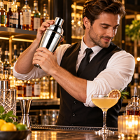 Shaker à cocktails en acier inoxydable de 750 ml - Outil de bar élégant et fonctionnel pour mélanger et servir des boissons