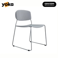 Chaise en plastique empilable moderne OEM ODM, directement de l'usine, pour salle à manger, réunion, conférence, hôtel, événement, fête