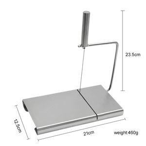 Coupe-beurre créatif en acier inoxydable remplaçable, trancheuse à fromage avec échelle et 5 fils - Product Image 6