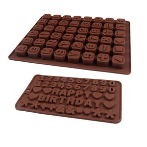 Bán Buôn <span class=keywords><strong>3D</strong></span> Công Nghệ Silicone Baking Khuôn Cupcake Nhà Sản Xuất Số Thư Hình Dạng Baking Công Cụ Cho Nhà Bếp Nướng Bánh Công Cụ - Product Image 1