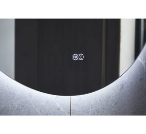 80CM <span class=keywords><strong>100CM</strong></span> Led Lighting Dimmable Touch Miroir mural étanche Smart Round Miroir de salle de bain Miroir rétroéclairé sans cadre - Product Image 4