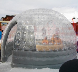 Dôme de <span class=keywords><strong>spa</strong></span> <span class=keywords><strong>gonflable</strong></span> de 4 m, tente de <span class=keywords><strong>spa</strong></span>, dôme solaire transparent d'hiver, isolation, étanche à l'air, PVC, igloo - Product Image 4