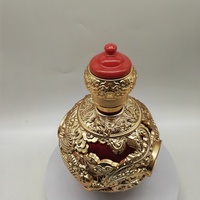 Bouteille vide de vin/vodka en verre cristal sculpté en relief de dragon de haute qualité, 500 ml, avec bouchon en liège