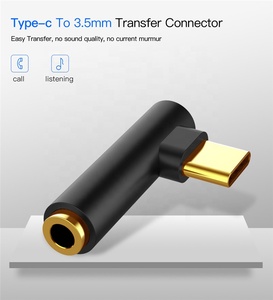 Adattatore Audio USB-C a Jack da 3,5 mm Dorato a Gomito per Cuffie, Convertitore Aux per Telefoni Cellulari <span class=keywords><strong>Huawei</strong></span> - Product Image 2