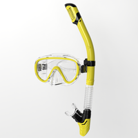 Logo personnalisé adulte plongée en apnée lunettes de natation ensemble sangle en silicone souple anti buée large vue masques de plongée tuba