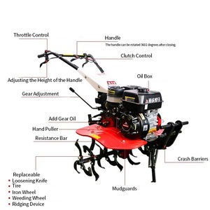 Outils de jardinage multifonctionnels à essence, désherbeur manuel, mini tondeuse à gazon à essence - Product Image 2