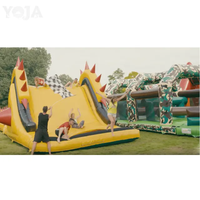 Jeu interactif gonflable commercial grands adultes gonflables modernes de parcours du combattant de la Chine