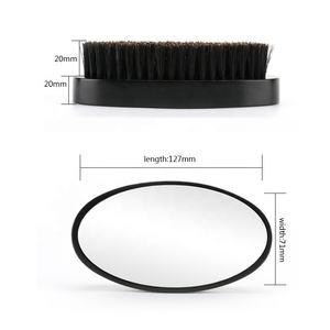 Nuovo arrivo spazzola per barba con specchio 2 in 1 strumento per lo Styling per barba e capelli facciali spazzole per pettine baffi - Product Image 6