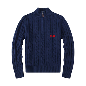 Maglioni Invernali da <span class=keywords><strong>Uomo</strong></span> Personalizzati, Pullover in Poliestere/Cotone con Logo in Rilievo sul Davanti - Product Image 2