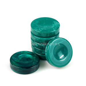 Jeu de dames en résine marbrée verte de grande taille de 1,75 à 2,0 pouces, pièces de rechange personnalisées - Product Image 2