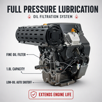 Moteur bicylindre en V de qualité industrielle certifié CE, longue durée de vie, pour groupe électrogène de construction, station d'alimentation hydraulique, découpeuse de pierre