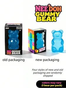 Schylling NeeDoh <b>Gummy</b> <b>Bear</b> Squishy Toy-Retro Kawaii Transparent Jelly Sensory Fidget Squeeze Soft Stress Silicone Plastic - Product Image 5