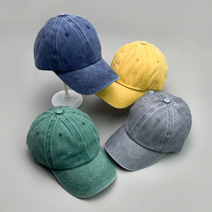 Classique couleur unie mode 6 panneaux casquette Denim coton Baseball chapeau réglable 100% coton casquette de Baseball - Product Image 3