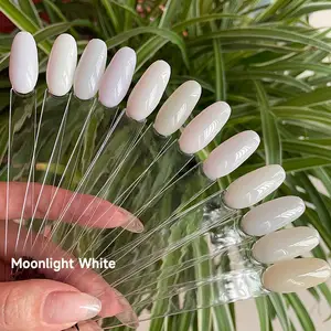 AOPMALL Custom Logo Moonlight White Colors High Quality Gel Nail Polish Uv Gel Full Set Super White