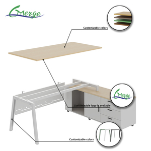 Escritorio Ejecutivo Moderno de Lujo en Forma de L de Hierro para Oficina de <span class=keywords><strong>Director</strong></span>/CEO - Uso <span class=keywords><strong>Comercial</strong></span> - Product Image 6