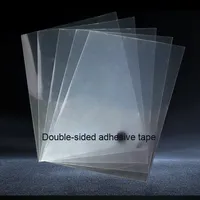 Vente en gros DIY Acrylique Réfrigérateur Aimant Super Transparent Panneau Fort 5cm Carré Patch Moderne Vierge Étiquette de Prix Personnalisable