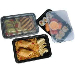 Scatola da pranzo per microonde <span class=keywords><strong>rettangolare</strong></span> da asporto usa e getta da 50 contenitori riutilizzabili per la preparazione dei pasti da 24 once pacchetto 150 1 2 3 8 vano - Product Image 1